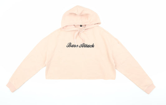 H&M Women’s Pink Pullover Hoodie Size 12