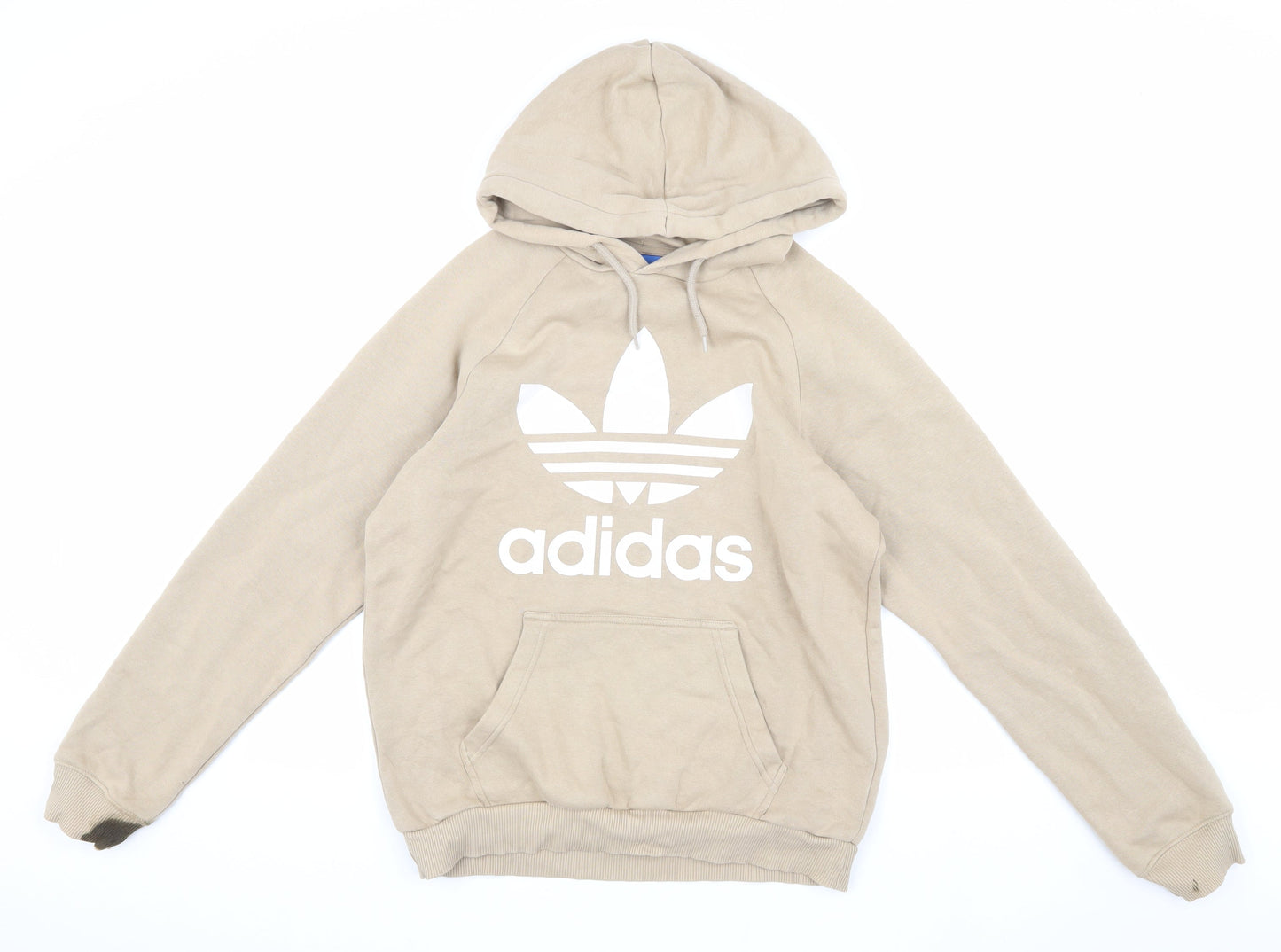 Mens UK Size S adidas Beige Pullover Hoodie