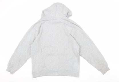 Shok Activewear Unisex Grey Graphic Pullover Hoodie L