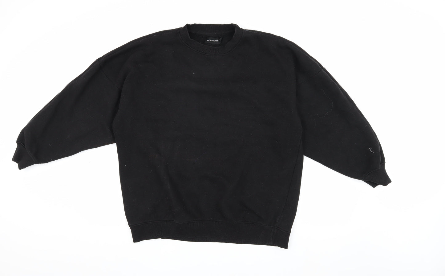 PrettyLittleThing Women's Black Pullover Sweatshirt Size 4