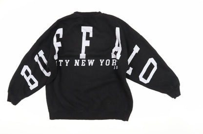 PrettyLittleThing Women's Black Pullover Sweatshirt Size 4