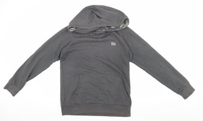 Billabong Women's Grey S Pullover Hoodie with Logo