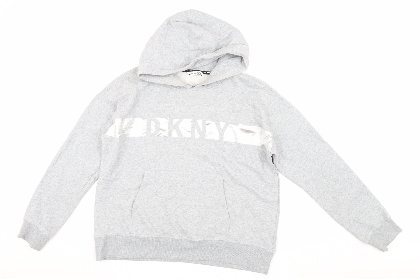 DKNY Sport Women's Grey Pullover Hoodie - Comfortable All-Season Wear
