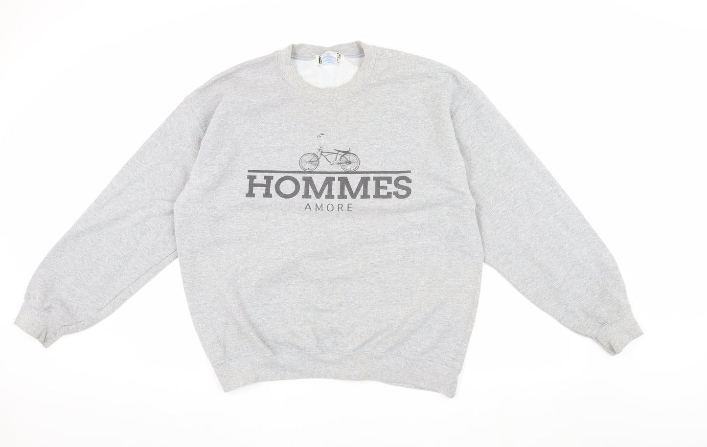 Hearts & Bows Unisex Grey Pullover Sweatshirt L