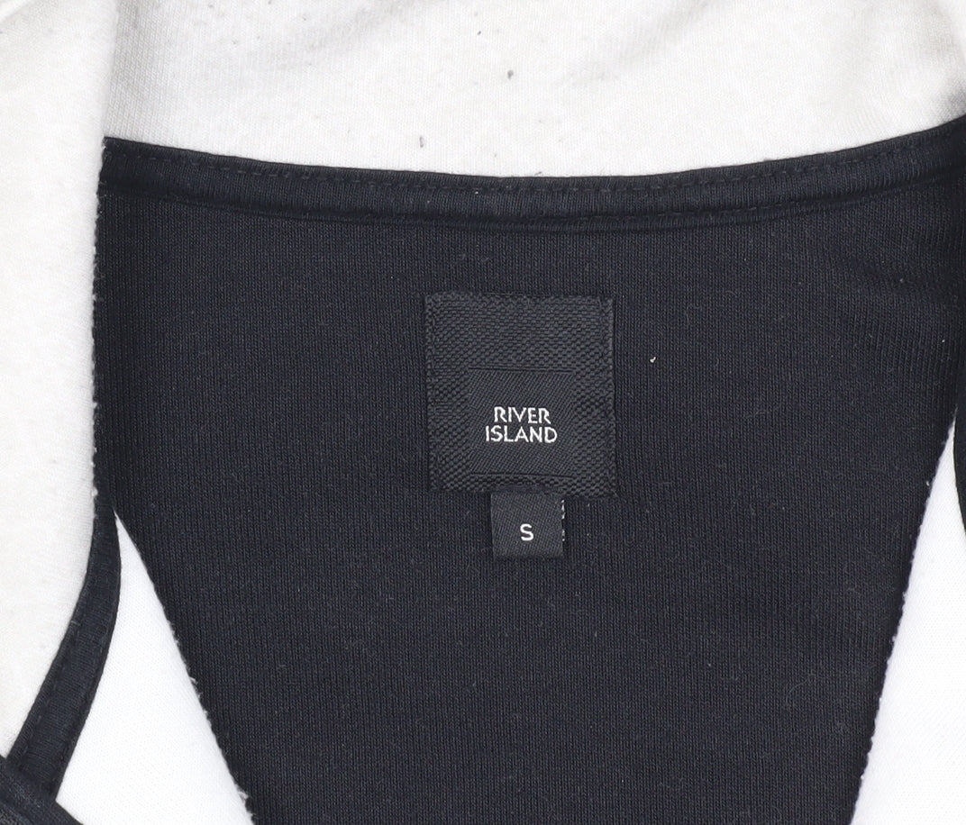 Mens UK Size S River Island Black Basic Jacket