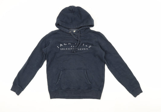 Womens UK Size 10 Jack Wills Blue Pullover Hoodie