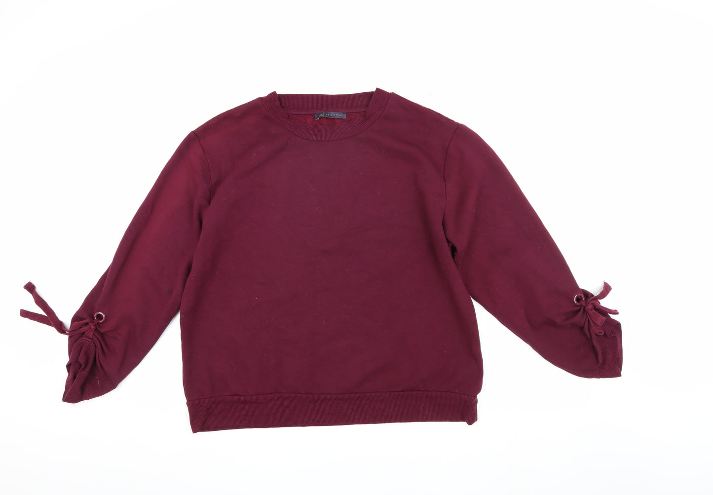 Womens UK Size 14 Marks and Spencer Red Pullover Sweatshirt