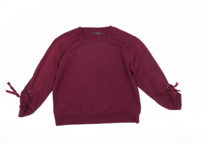 Womens UK Size 14 Marks and Spencer Red Pullover Sweatshirt