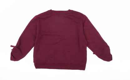 Womens UK Size 14 Marks and Spencer Red Pullover Sweatshirt