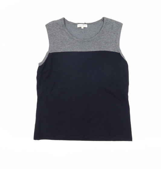 Austin Reed Grey & Blue Men's Sleeveless Vest L