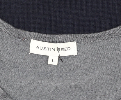 Austin Reed Grey & Blue Men's Sleeveless Vest L