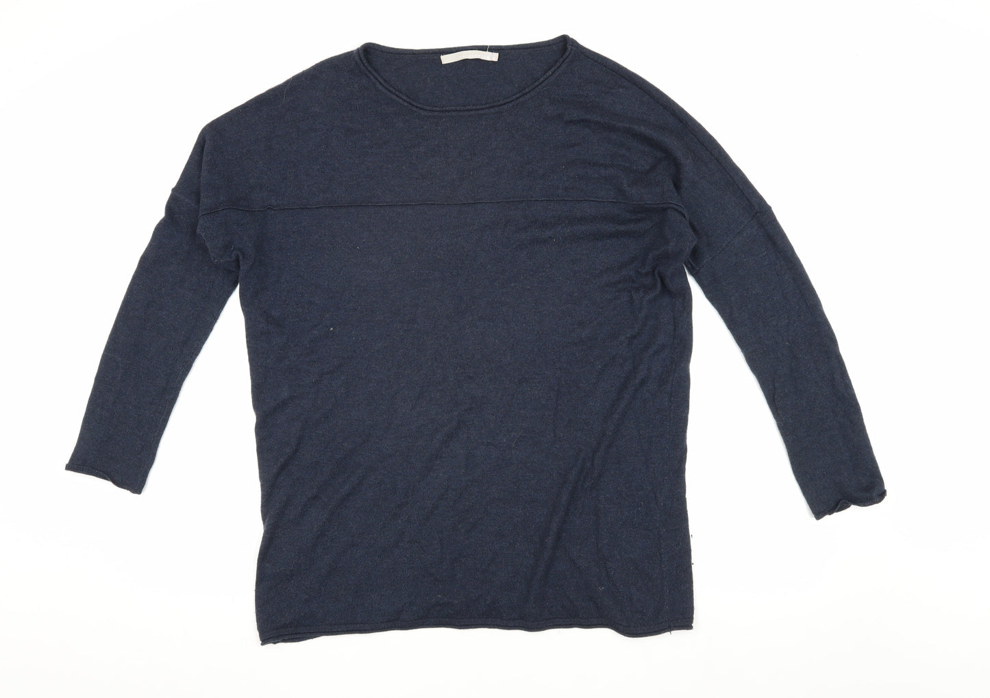 Womens UK Size S YAYA Blue Pullover Jumper