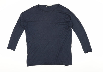Womens UK Size S YAYA Blue Pullover Jumper