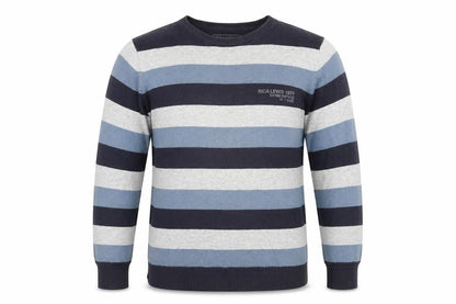 Rica Lewis Men's Blue Striped Pullover Jumper L
