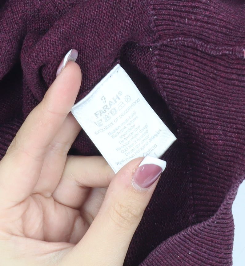 Farah Men's Red Pullover Jumper, Size L