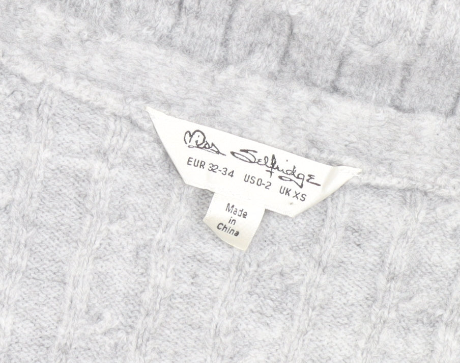 Miss Selfridge Women's Grey Sheath Midi Dress XS