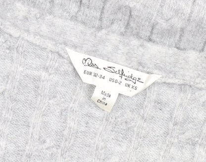 Miss Selfridge Women's Grey Sheath Midi Dress XS