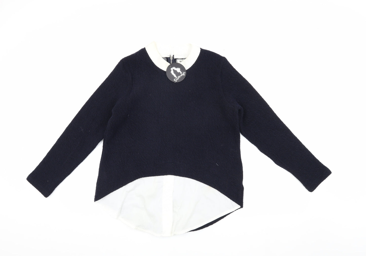 Darimeya Women's Blue Collared Jumper S