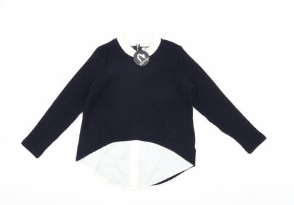 Darimeya Women's Blue Collared Jumper S