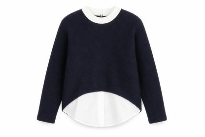 Darimeya Women's Blue Collared Jumper S