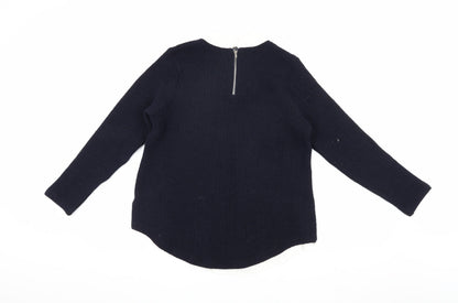 Darimeya Women's Blue Collared Jumper S