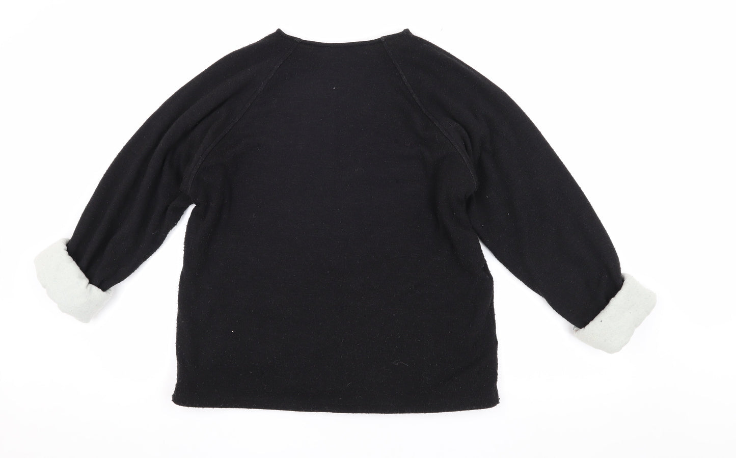 Womens UK Size S Zara Black Pullover Jumper