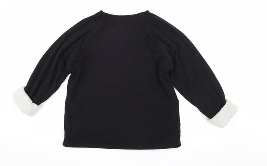 Womens UK Size S Zara Black Pullover Jumper