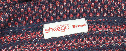 Sheego Women's Multicoloured Cowl Neck Pullover Jumper