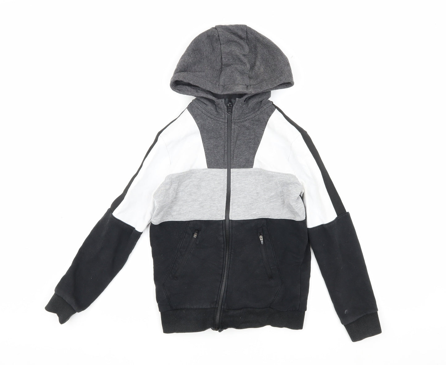Marks & Spencer Boys' Colourblock Hooded Jacket 9-10 Years
