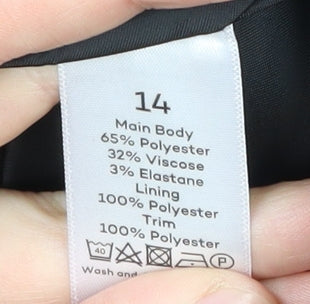 Womens UK Size 14 Bonmarché Black Basic Jacket