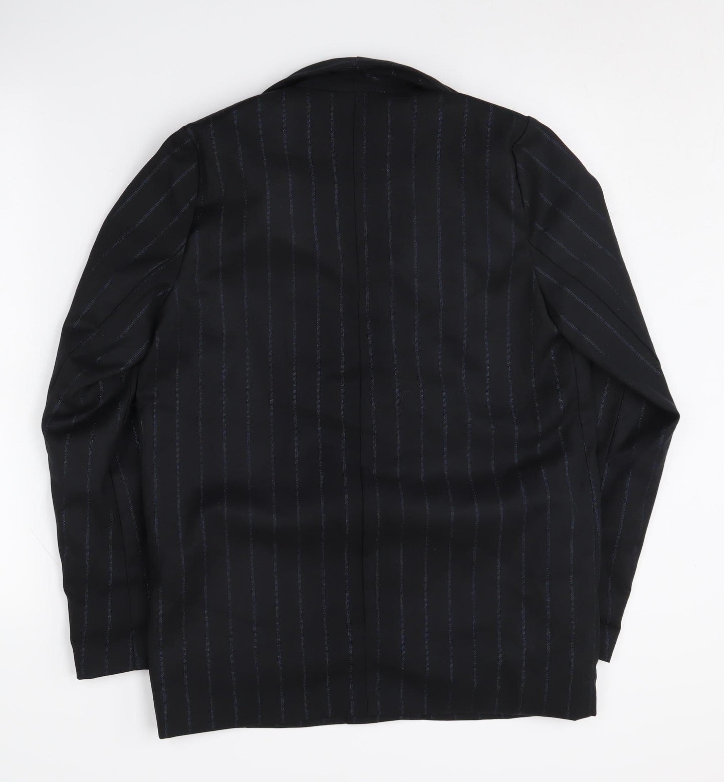 Daphnea Women's Black Pinstripe Blazer S - Classic Business Jacket