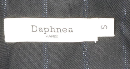 Daphnea Women's Black Pinstripe Blazer S - Classic Business Jacket