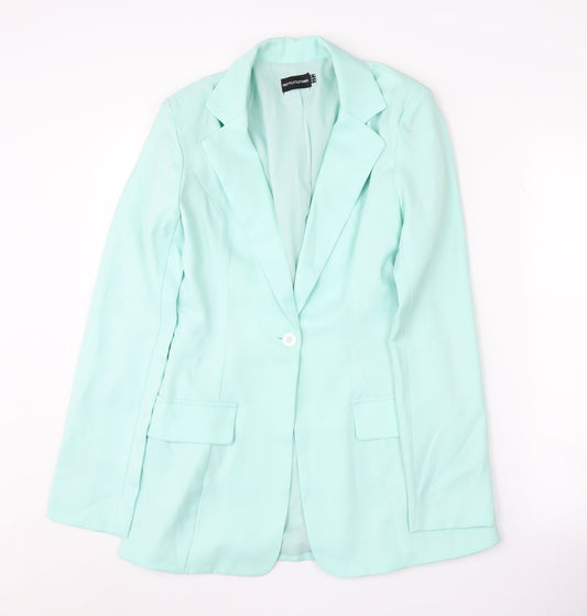 PrettyLittleThing Women's Green Suit Jacket UK 8