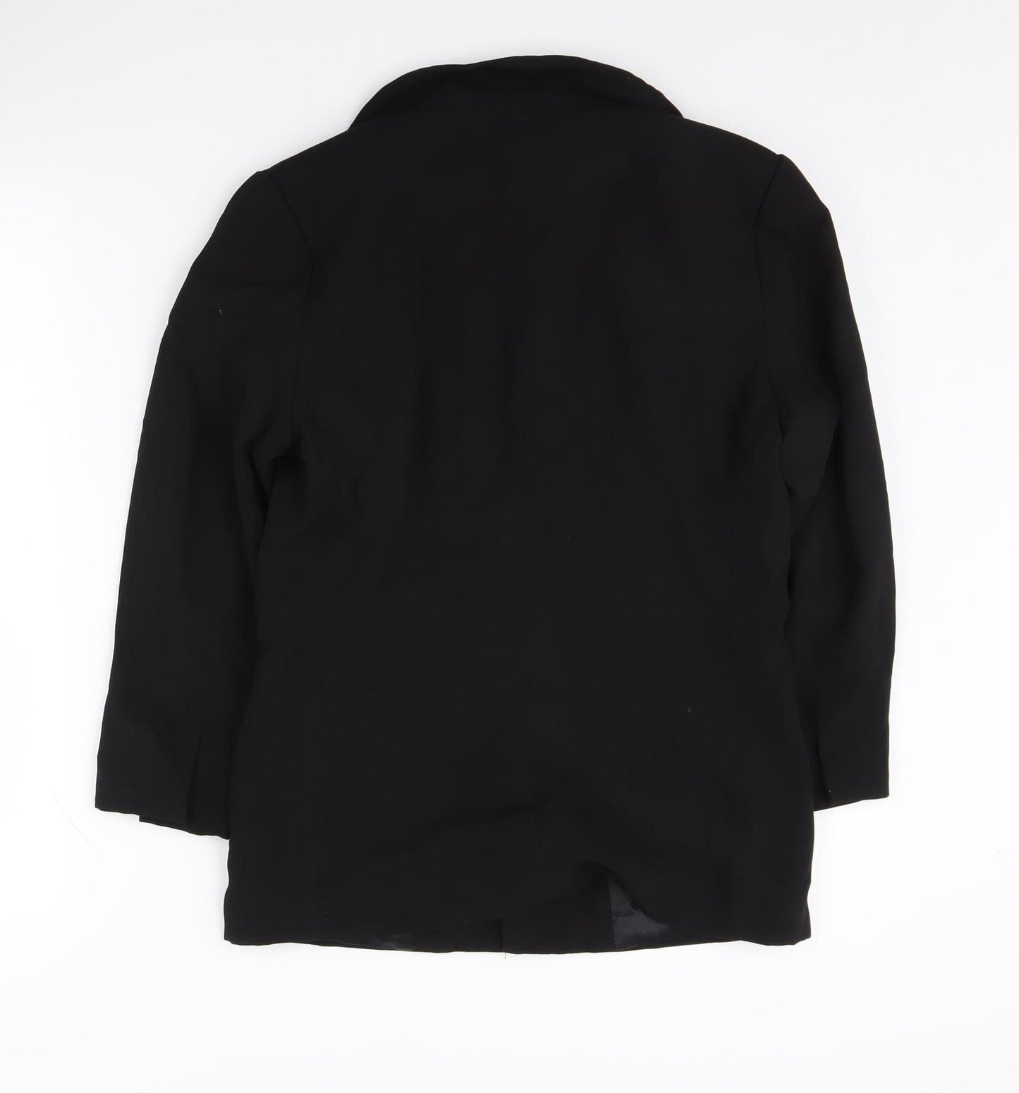 H&M Women's Black Blazer UK 10, Regular Fit, Lined