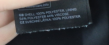 H&M Women's Black Blazer UK 10, Regular Fit, Lined