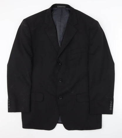 Mens UK Size 42 Jack Reid Regular Black Suit Jacket
