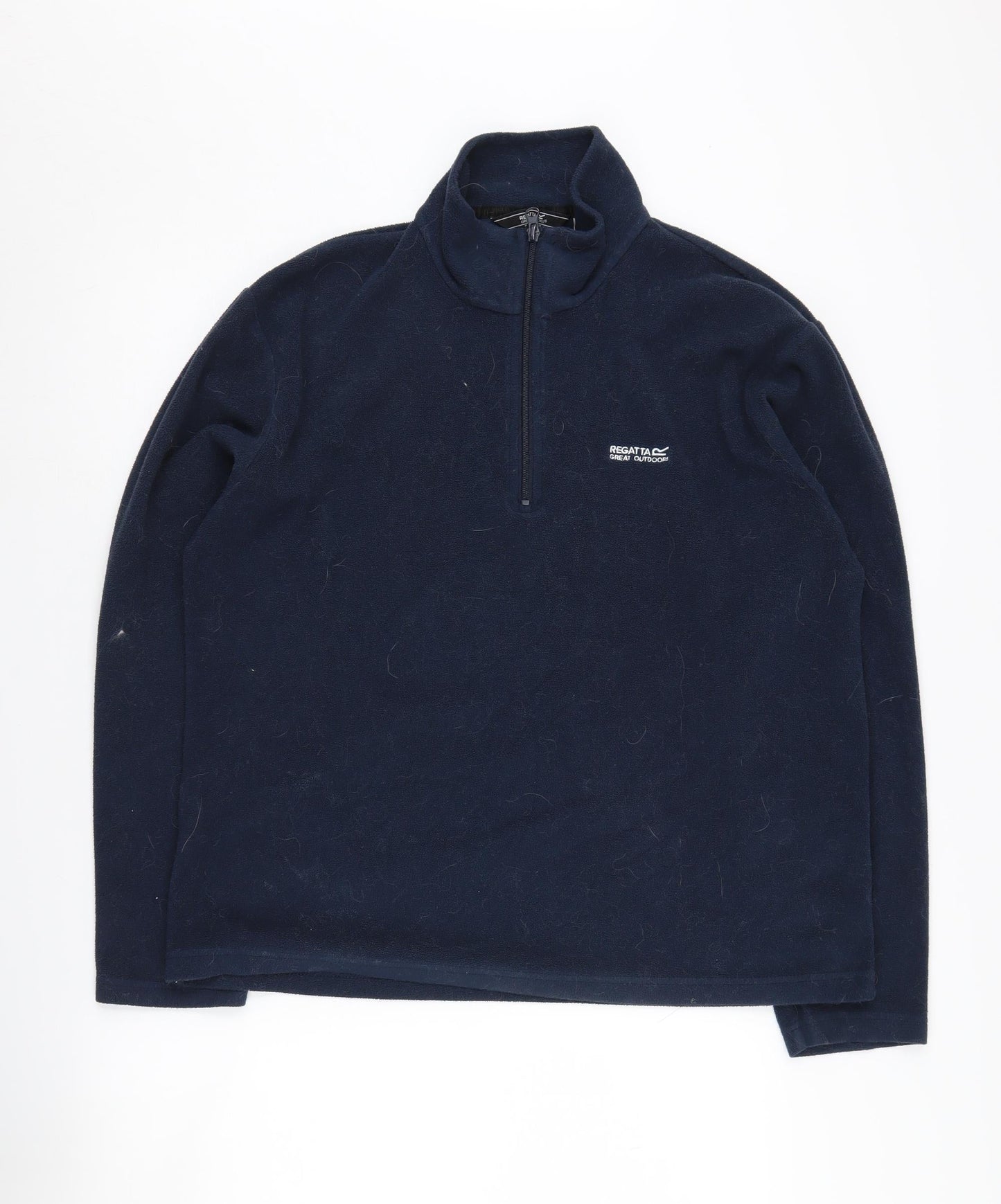 Mens UK Size L Regatta Blue 1/4 Zip Sweatshirt