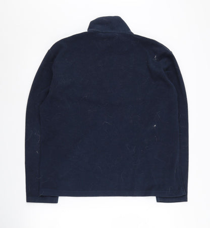 Mens UK Size L Regatta Blue 1/4 Zip Sweatshirt