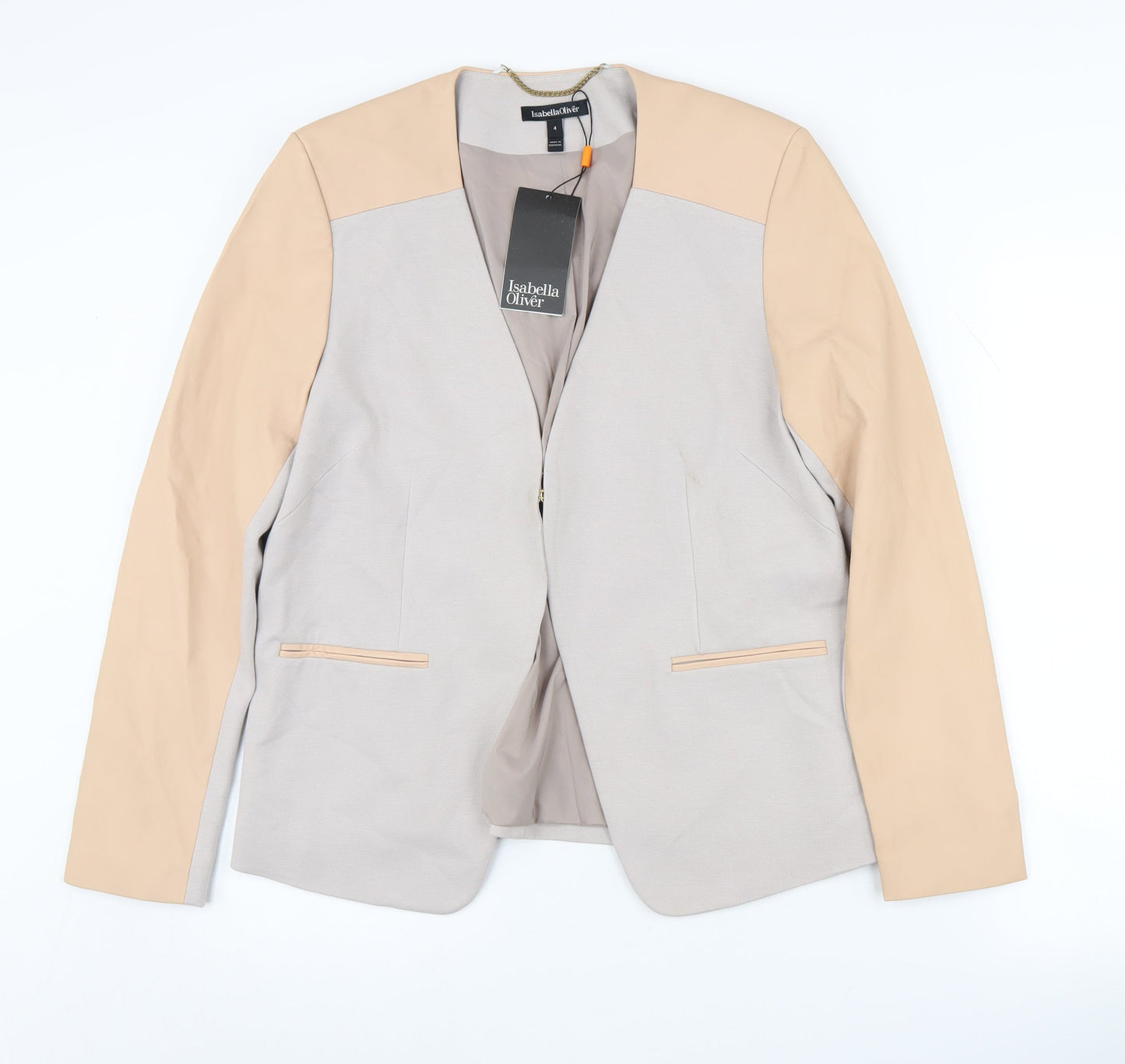 Womens UK Size 6 Isabella Oliver Regular Beige Blazer