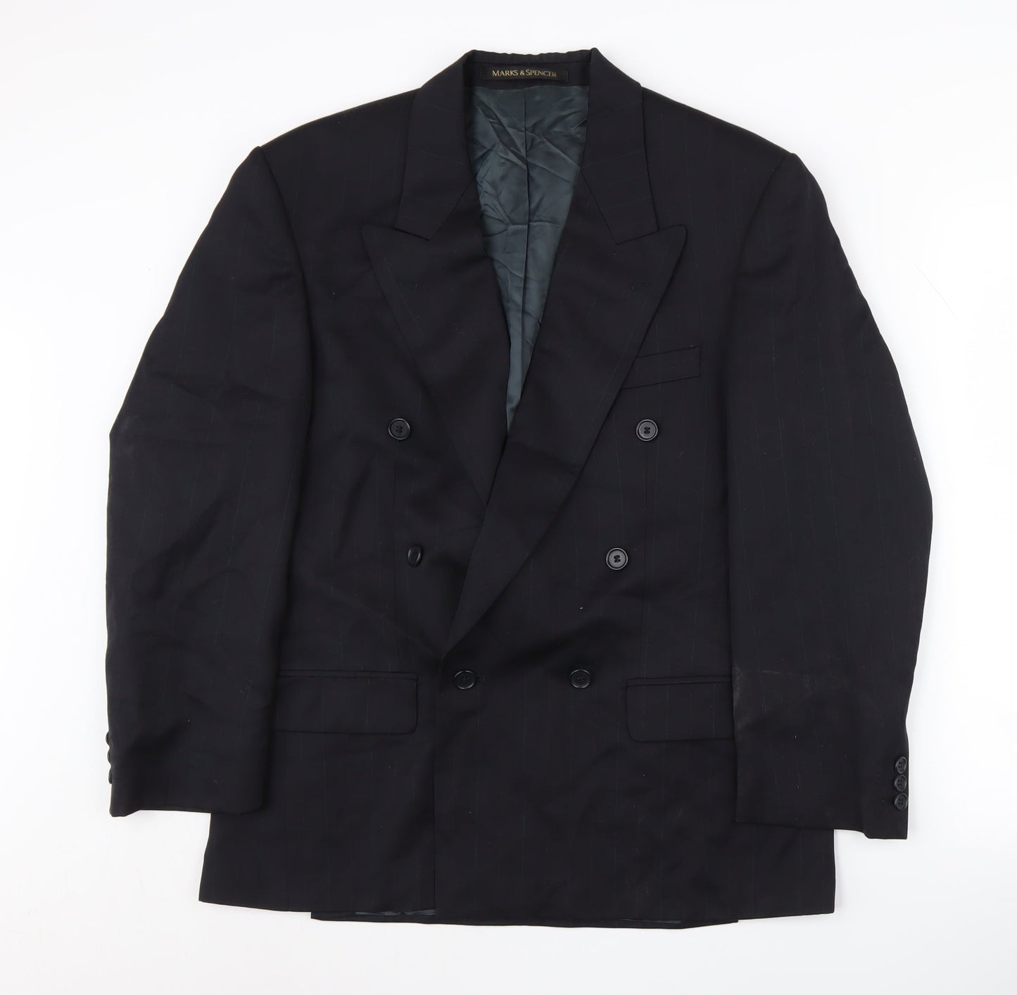 Mens UK Size 38 Marks and Spencer Regular Black Suit Jacket