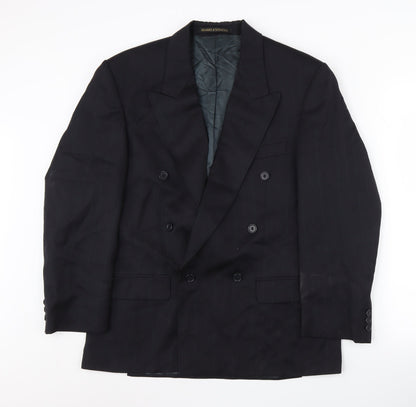 Mens UK Size 38 Marks and Spencer Regular Black Suit Jacket
