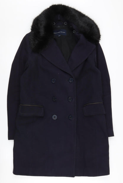 Womens UK Size 6 French Connection Black Pea Coat