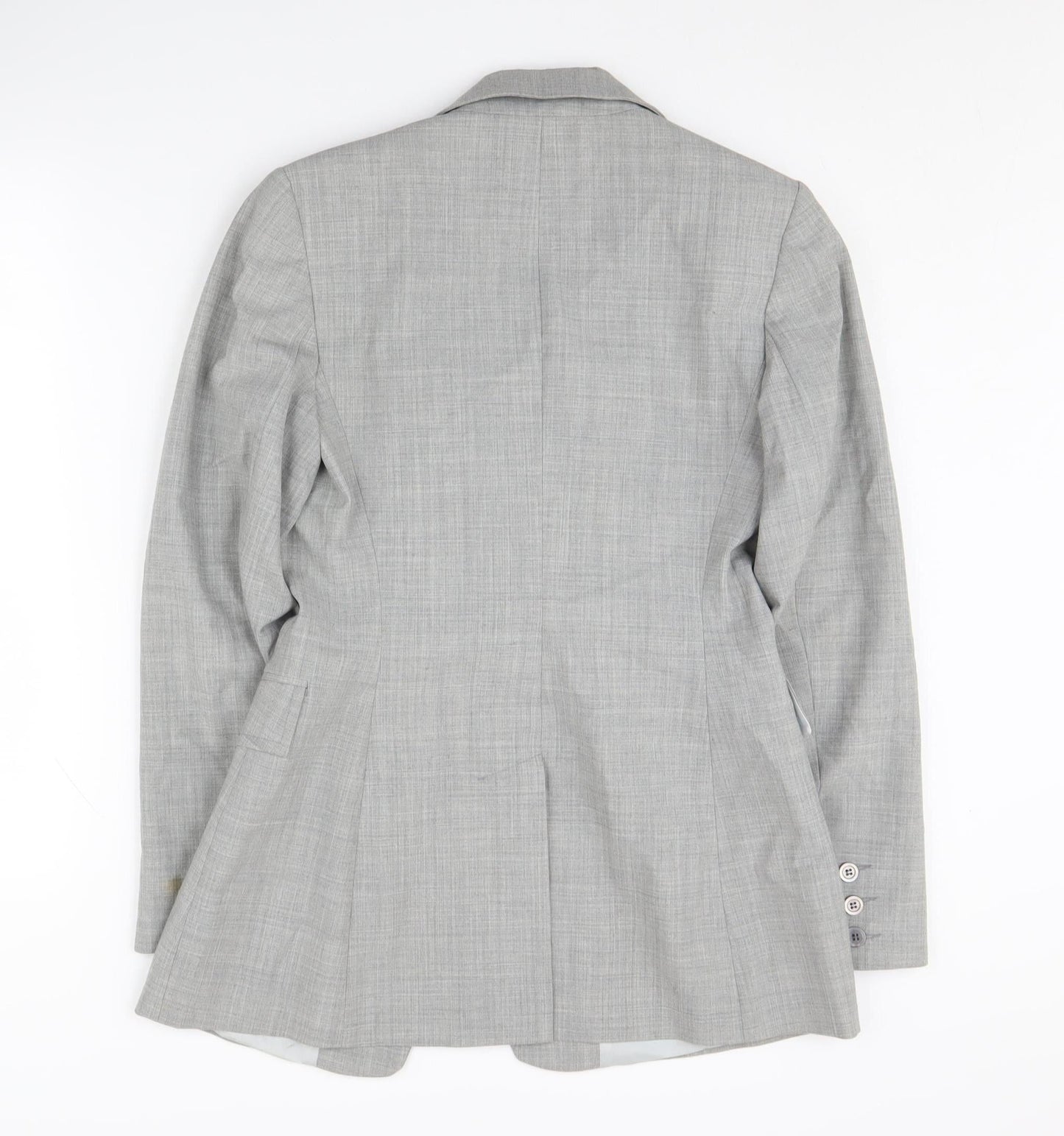 Oasis Women's Grey Check Suit Jacket Size 10