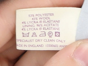 Oasis Women's Grey Check Suit Jacket Size 10