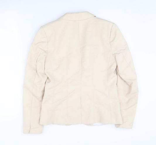 H&M Women's Beige Blazer, Size 10, Classic Fit