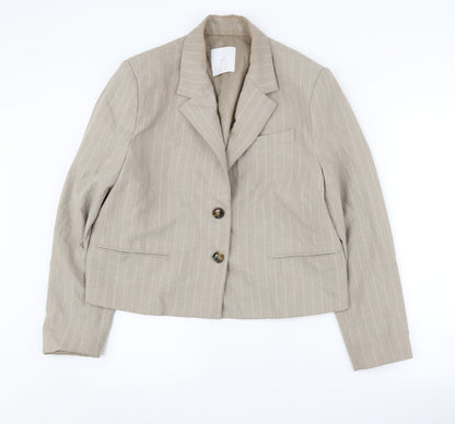 Womens UK Size L MNG Regular Beige Suit Jacket