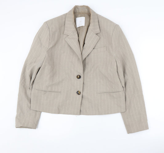 Womens UK Size L MNG Regular Beige Suit Jacket