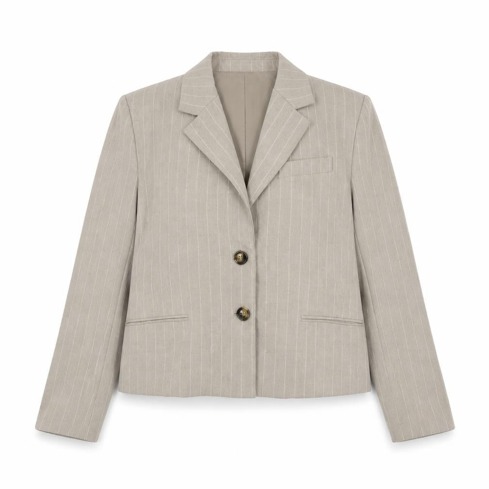 Womens UK Size L MNG Regular Beige Suit Jacket