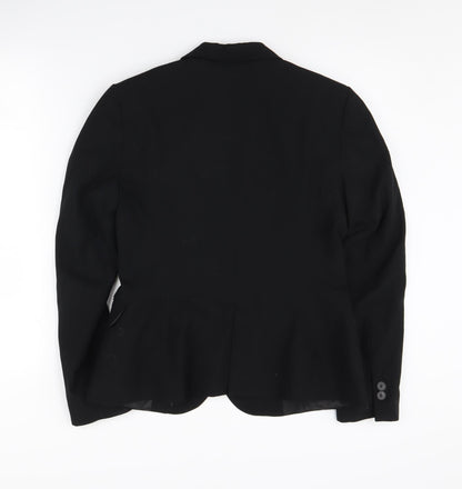 Womens UK Size 10 Zara Regular Black Blazer