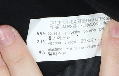 Womens UK Size 10 Zara Regular Black Blazer